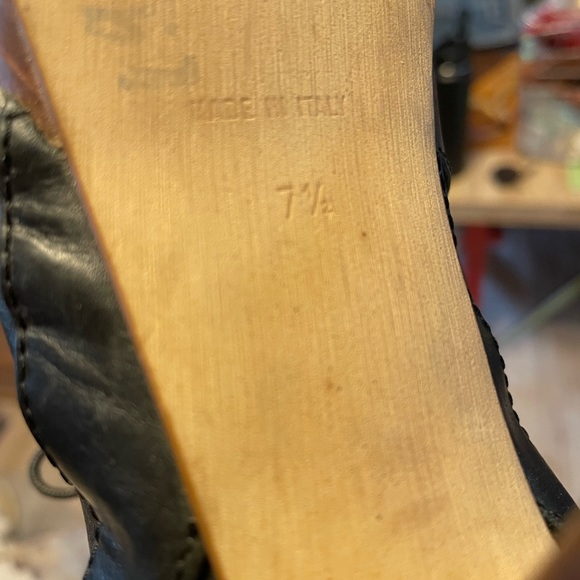 Madewell 1937 Footwear chunky peeptoe heels - Picture 7 of 7